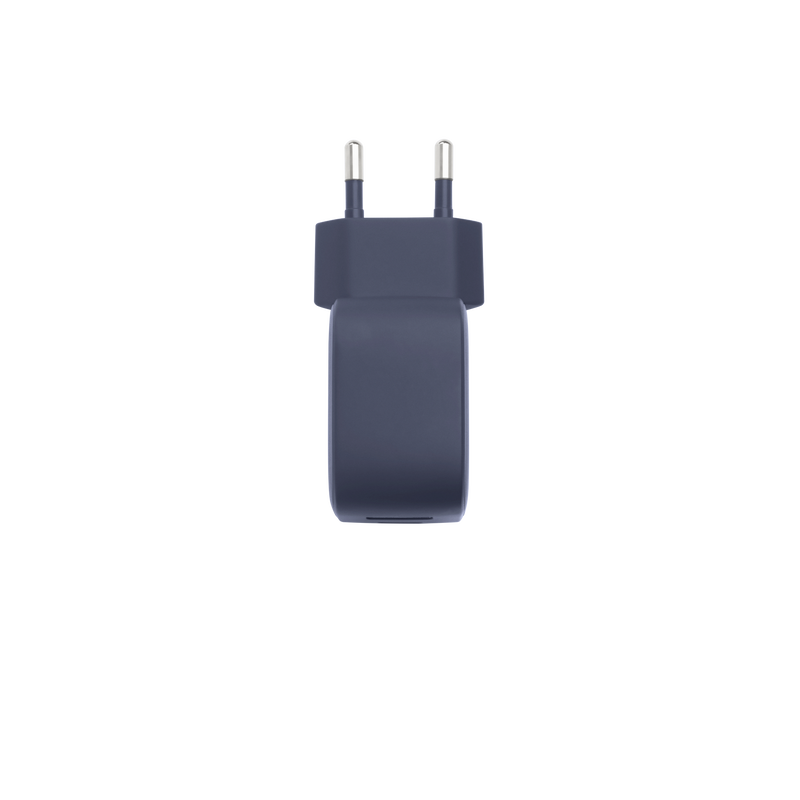 InstantCharger 30W 2 USB - Blue - Compact USB-C and USB-A PD charger - Bottom image number null