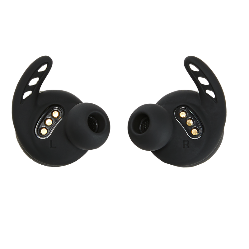 UA Project Rock True Wireless – Engineered by JBL - Black - True wireless sport headphones to maximize each and every workout, with JBL technology and sound - Back image number null