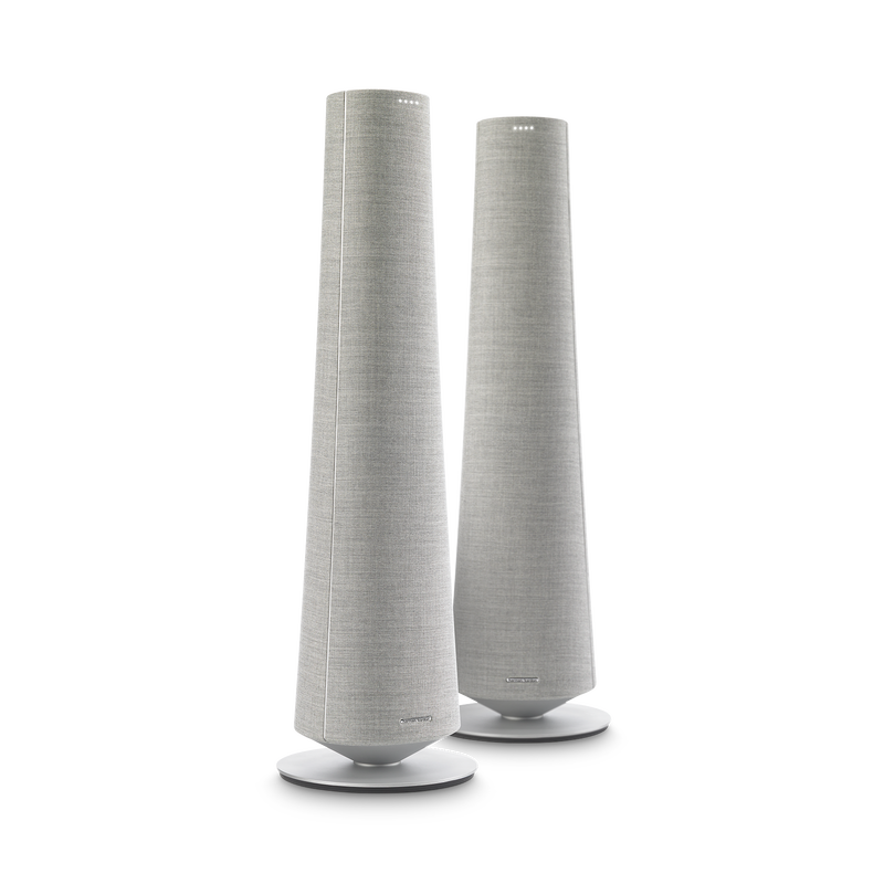 Harman Kardon Citation Tower - Grey - Smart Premium Floorstanding Speaker that delivers an impactful performance - Hero image number null