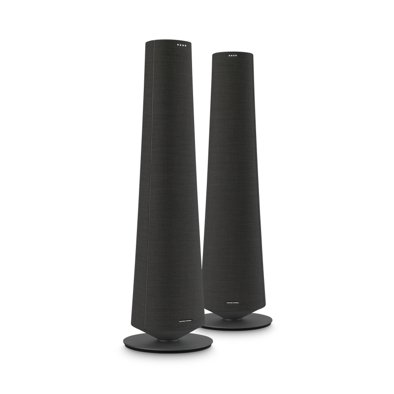 Harman Kardon Citation Tower - Black - Smart Premium Floorstanding Speaker that delivers an impactful performance - Hero image number null