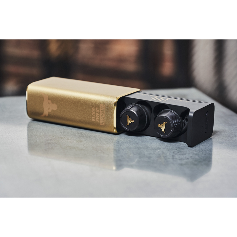 UA Project Rock True Wireless – Engineered by JBL - Black - True wireless sport headphones to maximize each and every workout, with JBL technology and sound - Detailshot 1 image number null