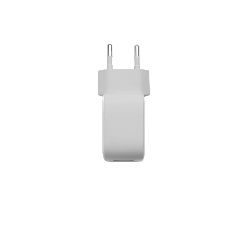 InstantCharger 30W 2 USB - White - Compact USB-C and USB-A PD charger - Bottom image number null