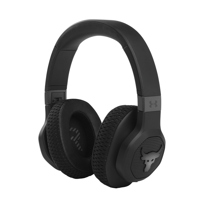 UA Project Rock Over-Ear Training Headphones - Engineered by JBL - Black - Over-Ear ANC Sport Headphones - Hero image number null