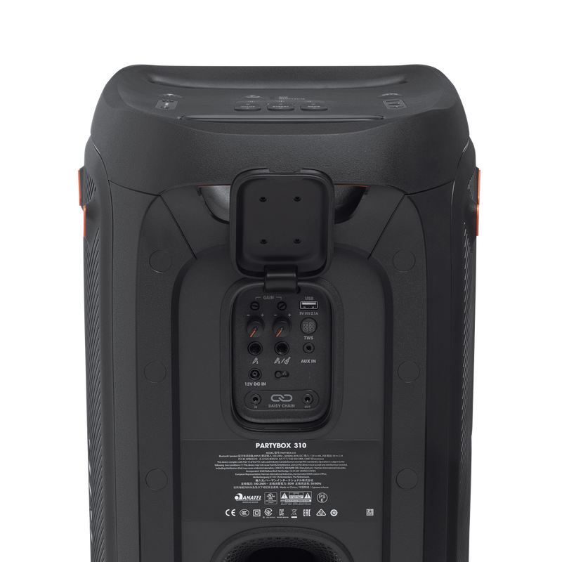 JBL Partybox 310 - Black - Portable party speaker with dazzling lights and powerful JBL Pro Sound - Detailshot 3 image number null