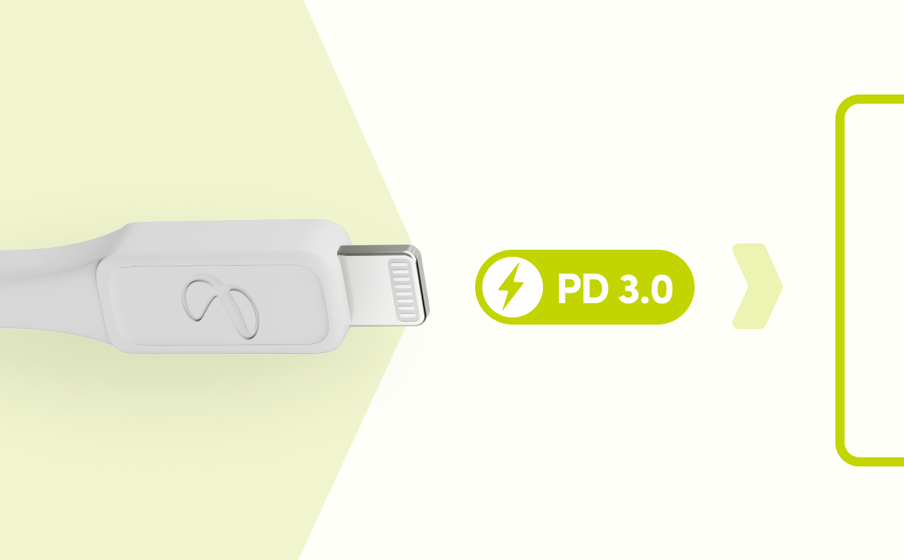 InstantConnect USB-C to Lightning Поддерживает зарядку Power Delivery 3.0 20W - Image