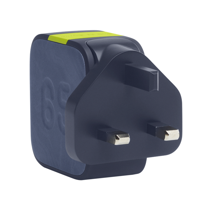 InstantCharger 65W 2 USB - Blue - Powerful USB-C and USB-A GaN PD charger - Detailshot 5 image number null