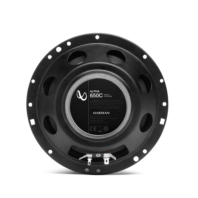 Infinity Alpha 650C - Black - 6-1/2" (160mm) Two Way Component Speaker System - Back image number null