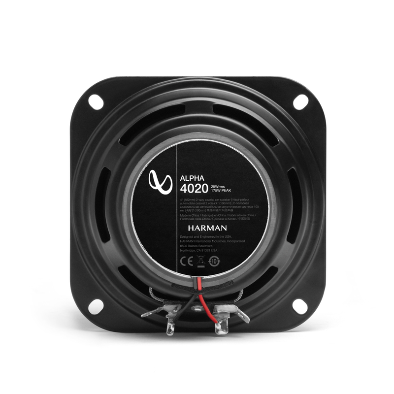Infinity Alpha 4020 - Black - 4" (100mm)  Two Way Car Speaker - Back image number null