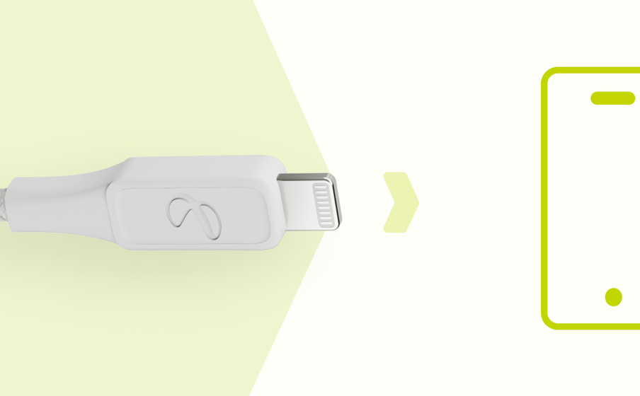 InstantConnect USB-A to Lightning Поддерживает зарядку мощностью до 12 Вт - Image