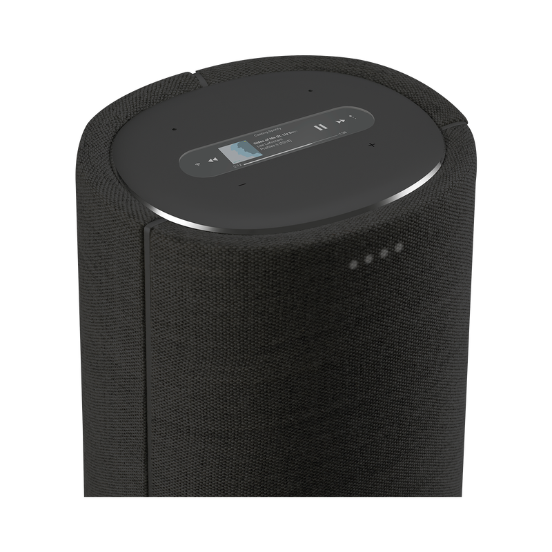 Harman Kardon Citation Tower - Black - Smart Premium Floorstanding Speaker that delivers an impactful performance - Detailshot 1 image number null