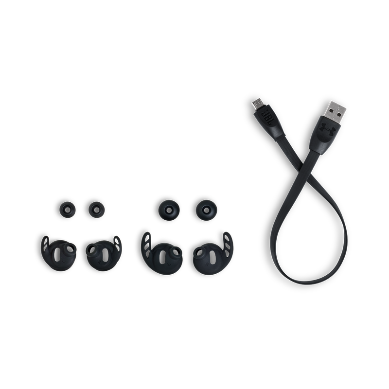 Under Armour True Wireless Flash – Engineered by JBL - Black - Truely wireless sport headphones for your every run, with JBL technology and sound. - Detailshot 5 image number null