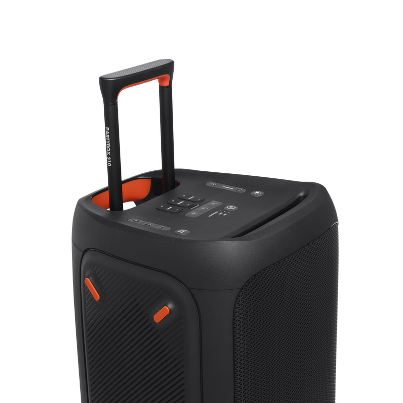 JBL Partybox 310 - Black - Portable party speaker with dazzling lights and powerful JBL Pro Sound - Detailshot 4 image number null