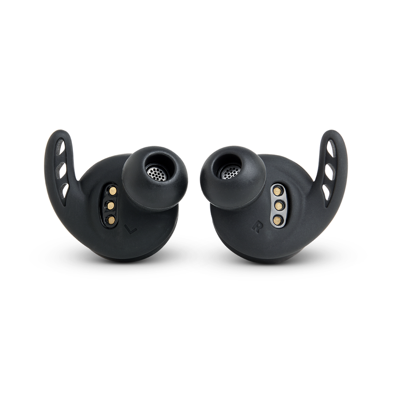 Under Armour® True Wireless Flash – Engineered by JBL® - Black - Truely wireless sport headphones for your every run, with JBL technology and sound. - Back image number null