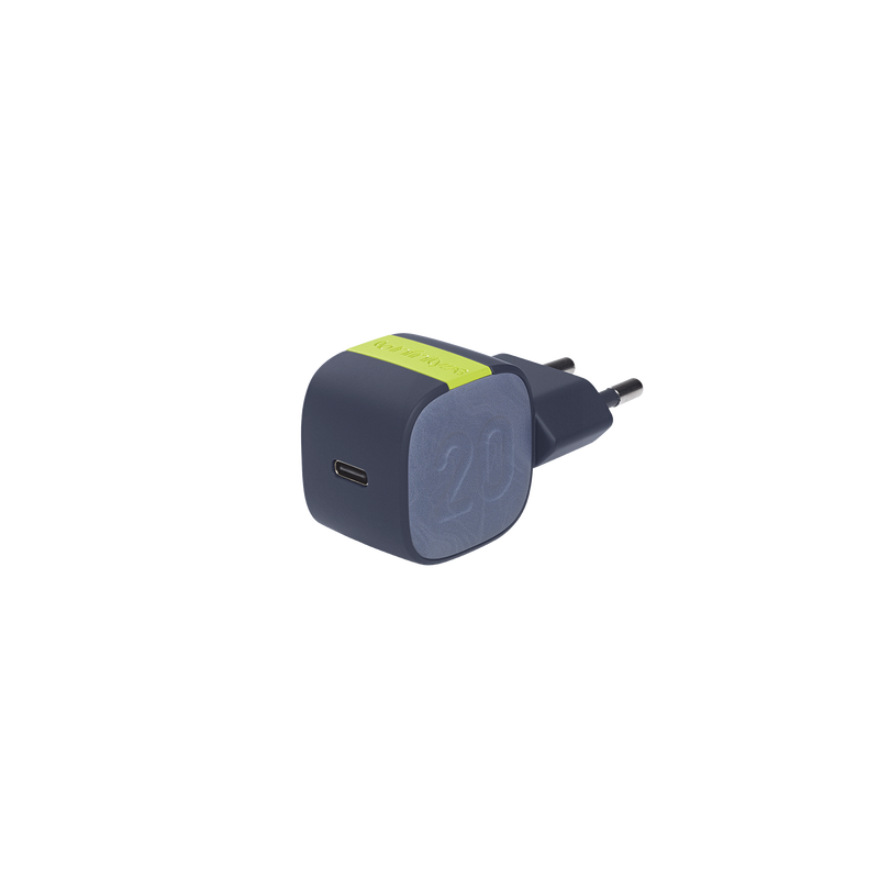 InstantCharger 20W 1 USB - Blue - Compact USB-C PD charger - Hero image number null