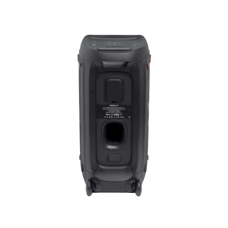 JBL Partybox 310 - Black - Portable party speaker with dazzling lights and powerful JBL Pro Sound - Back image number null