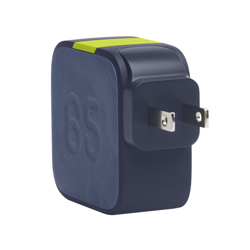 InstantCharger 65W 2 USB - Blue - Powerful USB-C and USB-A GaN PD charger - Detailshot 4 image number null